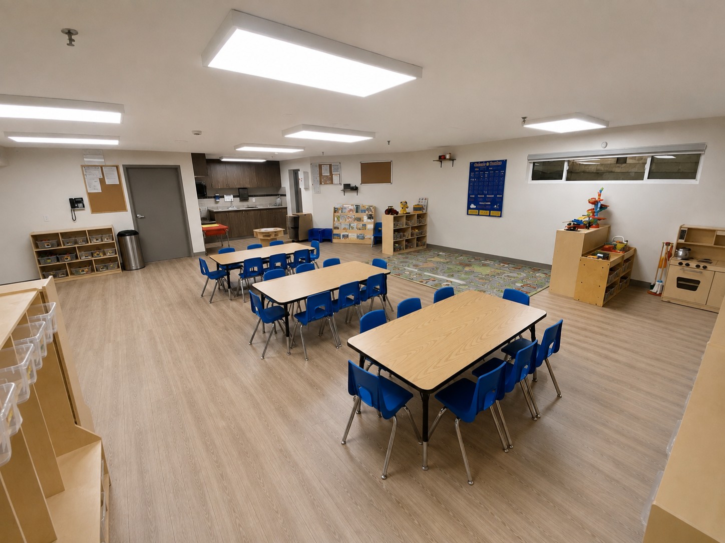 Finished institutional interior